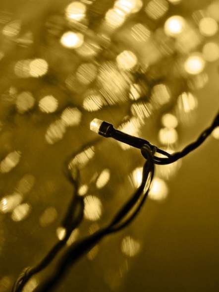 Гирлянда AC-G02-80Y 80LED 8.8м 8реж. 220В желт. ФАZА 5047693