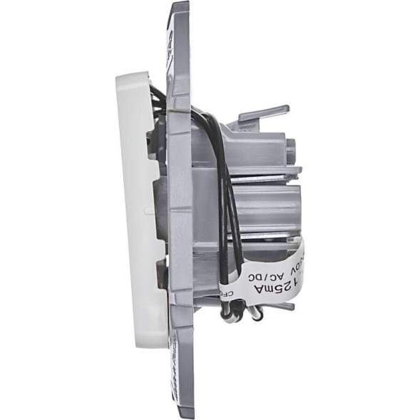 Механизм выключателя 2-кл. Inspiria 10А IP20 250В 10AX с подсветкой / индикацией бел. Leg 673630