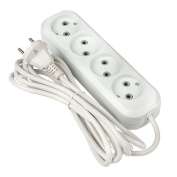 Удлинитель 4х2м без заземл. 10А IP20 Эксперт 2.2кВт ПВС 2х0.75 PROxima EKF UBA10-275-4-02