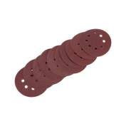 Диск абразивный перфорированный на ворсовой основе на липучке P80 125мм (уп.10шт) Kranz KR-91-1166