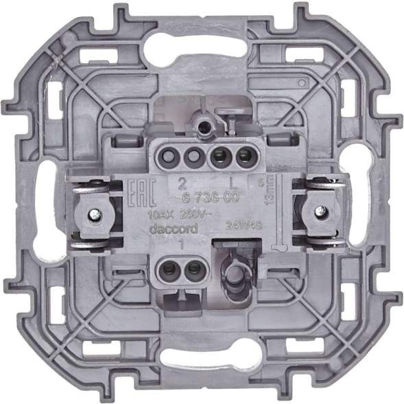 Механизм выключателя 1-кл. Inspiria 10А IP20 250В 10AX бел. Leg 673600
