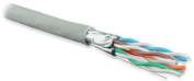 Кабель витая пара U/FTP кат.6 4х2х23AWG solid LSZH нг(А)-HF UFTP4-C6-S23-IN-LSZH-GY-500 500м (м) Hyperline 47958