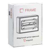 Щиток настенный 12мод. FRAME с тонированной дверцей с 2 шин PEN на 8+6 отверст. бел. DKC F12W1WD