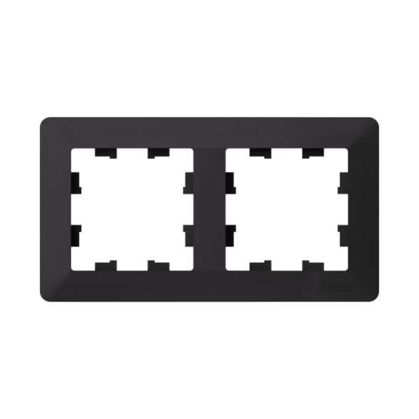 Рамка 2-м AtlasDesign Air карбон/дым. черн. SE ATN221002