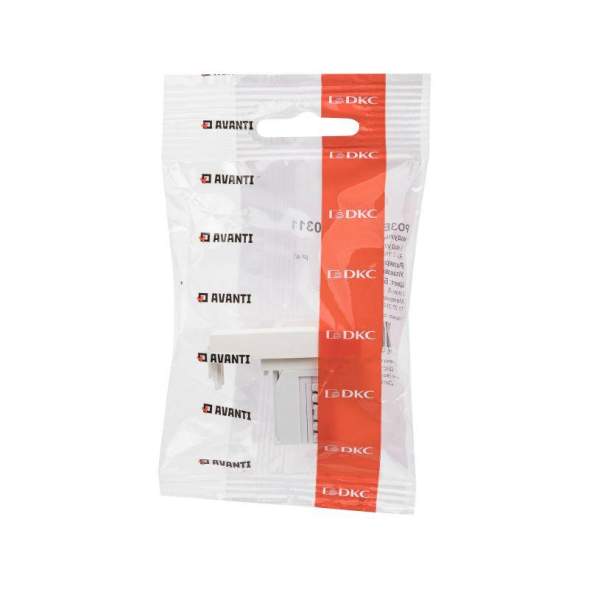 Розетка телефонная 1мод. Avanti &quot;Белое облако&quot; RJ12 модульная DKC 4400311