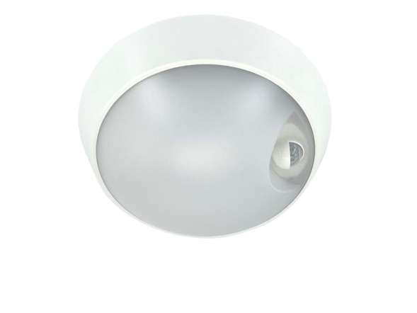 Светильник светодиодный WP 15 C 12W OP 840 D220 WH MDM 220х80мм 12Вт 4000К IP65 ЖКХ круглый пылевлагозащ. с датчиком движения бел. Русский Свет 15071523453