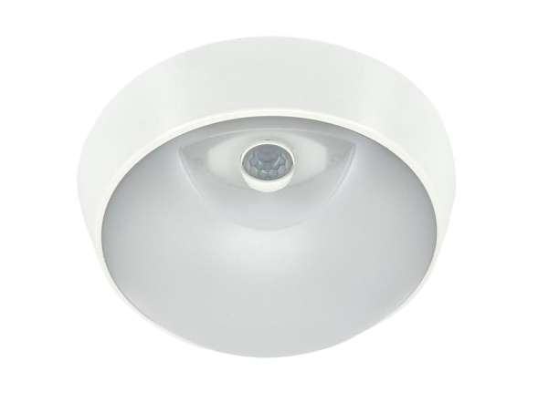 Светильник светодиодный WP 15 C 12W OP 840 D220 WH MDM 220х80мм 12Вт 4000К IP65 ЖКХ круглый пылевлагозащ. с датчиком движения бел. Русский Свет 15071523453