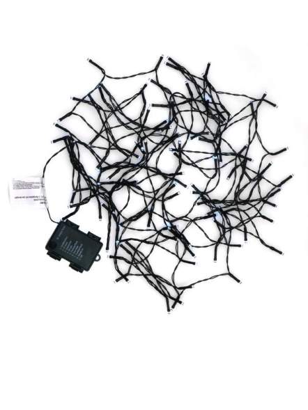 Гирлянда &quot;Нить&quot; 200 LED 20м уличная 3 АА батарейки 8 реж. бел. SHLights 4690601045454