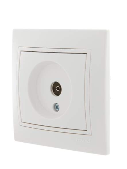 Розетка TV СП Мира оконечная бел./бел. LEZARD 701-0202-130