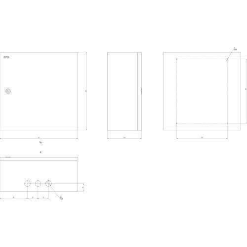 Корпус металлический ЩМП-05 SIMPLE 400х400х175 IP31 NO_SIMPLE_SHMP-05_IP31 ЭРА Б0041656
