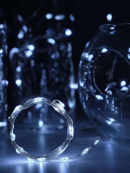 Гирлянда DC-G05-20WS2 20LED 2xCR2032 (в компл.) бел. (уп.2шт) ФАZА 5048010