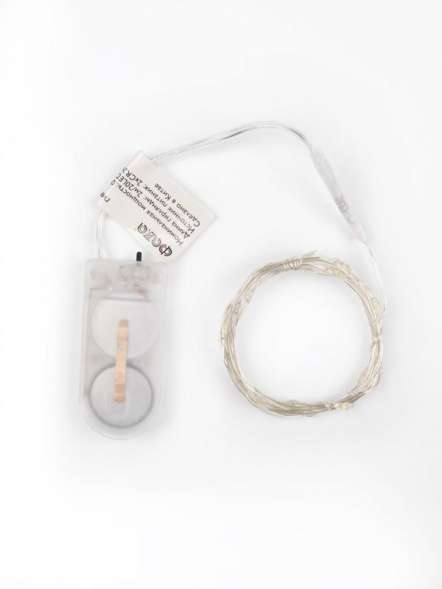 Гирлянда DC-G05-20WS2 20LED 2xCR2032 (в компл.) бел. (уп.2шт) ФАZА 5048010