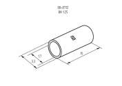 Гильза соединительная (СГ L-15мм) 0.5-1.5кв.мм (BN1.25) REXANT 08-0712