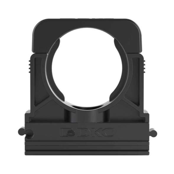 Держатель для полиамид. труб с крышкой (клипса) Dn23мм черн. DKC PASW23N