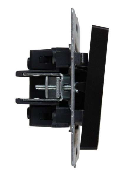 Выключатель 2-кл. СП BRITE ВС10-2-1-БрЧ 10А с инд. черн. IEK BR-V20-1-10-K02