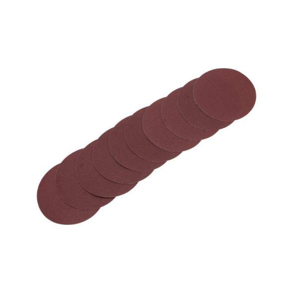 Диск абразивный на ворсовой основе на липучке без отверстий P150 125мм (уп.10шт) Kranz KR-91-1149