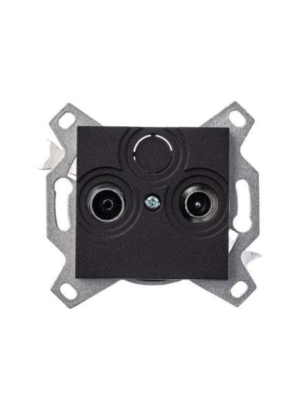 Розетка TV-R Levit оконечная антрацит ABB 2CHH083503A6063