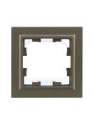 Рамка 1-м IP44 BRITE РУ-1-БрШ-44 шампань IEK BR-M12-44-K37