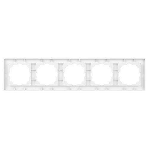 Рамка для розеток и выключателей Intro Accent 6-505-01 на 5 постов СУ бел. Intro Б0063775