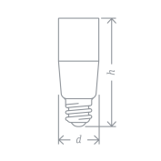 Лампа светодиодная 61 465 NLL-T39-10-230-2.7K-E27 10Вт линейная матовая 2700К тепл. бел. E27 750лм 176-264В Navigator 61465