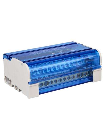 Шина на DIN-рейку в корпусе (кросс-модуль) ШНК 4х15 3L+PEN IEK YND10-4-15-125