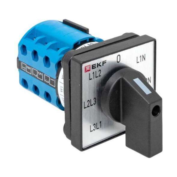 Переключатель кулачковый ПК-1-64 10А для вольтметра EKF pk-1-64-10