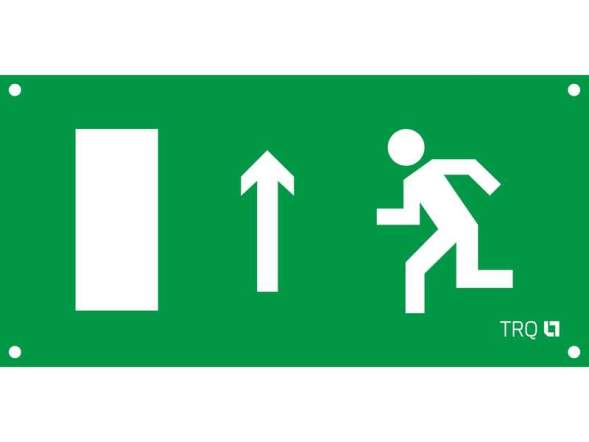 Пиктограмма &quot;Выход прямо левосторонний/правосторонний&quot; ПЭУ 093/094 260х130 РС-M MIZAR STANDARD (уп.2шт) СТ 2502002880