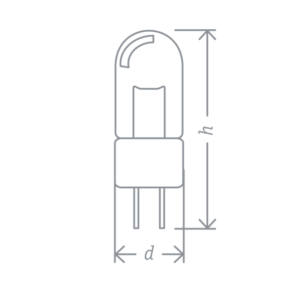 Лампа галогенная 94 210 JC 20Вт clear G4 12В 2000h Navigator 94210