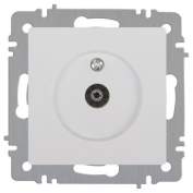 Розетка Intro Accent 6-301-01 TV одиночная IP20 СУ бел. Intro Б0063601