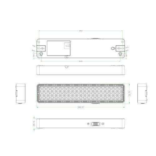 Светильник светодиодный DBA-103-0-20 60LED 5ч IP20 аварийный непостоянный Эра Б0044396