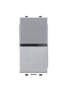 Механизм выключателя 1-кл. 1п 1мод. СП Zenit 16А IP20 с клавишей серебр. ABB 2CLA210100N1301