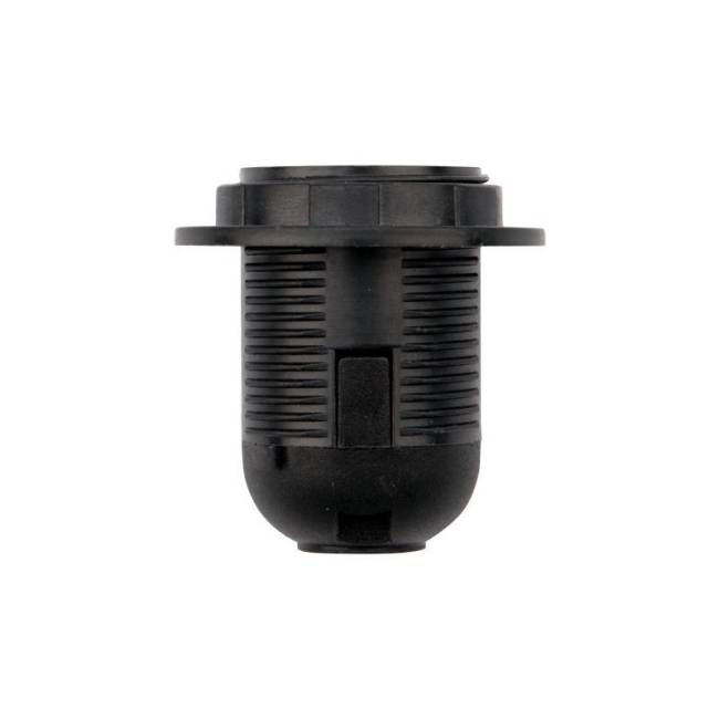 Патрон пластиковый термостойкий подвесной с кольцом E27 черн. Rexant 11-8826