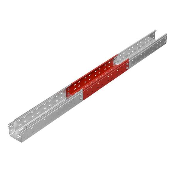 Лоток листовой перфорированный 100х80 L3000 сталь 0.7мм &quot;БЫСТРЫЙ МОНТАЖ ПЛЮС&quot; LPplus80-100-0.7-3000 оцинк. КМ PL0234