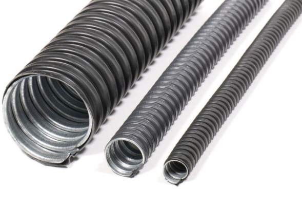 Металлорукав в ПВХ изоляции Р3-ЦПнг 25 d25мм без протяжки черн. (уп.50м) ЗЭТАРУС zeta44206